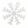 Zarwani Snowflake Ornaments - Christmas Tree Hanging Decorations, Winter Theme Party Accessories, White Festive Snowflakes (Pack of 8) 4 Pieces of Both Design - Image 8