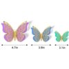 Zarwani 12pcs 3D Home Decor Butterfly with Sticking Pad Multicolor Glitter Butterfly (Set of 1 12pcs) - Image 4