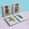 Zarwani A5 spiral journal diary -Quirky for journaling, scrapbook and notes-Teddy Bear-themed Diaries Wire bound Notebooks (Random Design as per availability) - Image 2