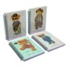 Zarwani A5 spiral journal diary -Quirky for journaling, scrapbook and notes-Teddy Bear-themed Diaries Wire bound Notebooks (Random Design as per availability)