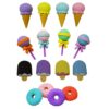 Zarwani Pack of 1 (4 Eraser) Multi Shape Erasers Pencils Set for Kids Educational Stationary Kit for Kids Multicolor Donut, Ice Cream, Corn and Lolipop Design (Random Design Send As Par Available) - Image 6