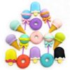 Zarwani Pack of 1 (4 Eraser) Multi Shape Erasers Pencils Set for Kids Educational Stationary Kit for Kids Multicolor Donut, Ice Cream, Corn and Lolipop Design (Random Design Send As Par Available)
