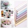 Zarwani (20 Sheet) Waterproof Plain Golden Border Gift Wrapping Paper Sheet |Korean Bouquet Wrapping|Sheets, Arts & Crafts And Diy To Wrap Christmas Gifts (Light Yellow), 1 count - Image 3