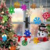 Zarwani Snowflake Ornaments - Christmas Tree Hanging Decorations, Winter Theme Party Accessories, White Festive Snowflakes (Pack of 8) 4 Pieces of Both Design - Image 2
