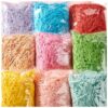 Zarwani Shredded Paper Grass Confetti for Hamper, Basket Filling, Gift, Box Packing Christmas, Project DIY use Raffia Crinkle Paper Strips (Mix color 450 gram)